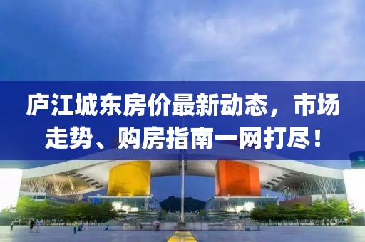庐江城东房价最新动态，市场走势、购房指南一网打尽！