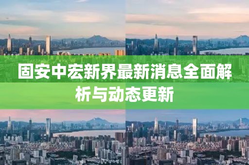 固安中宏新界最新消息全面解析与动态更新