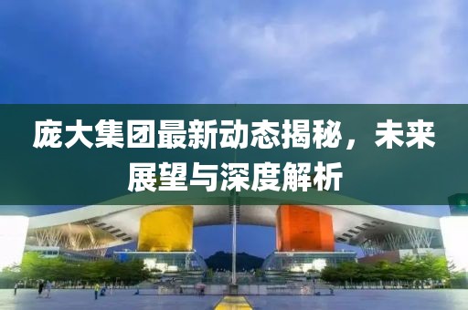 庞大集团最新动态揭秘，未来展望与深度解析