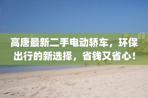 高唐最新二手电动轿车，环保出行的新选择，省钱又省心！
