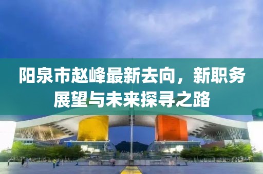 阳泉市赵峰最新去向，新职务展望与未来探寻之路
