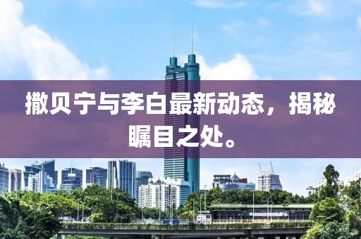 撒贝宁与李白最新动态，揭秘瞩目之处。