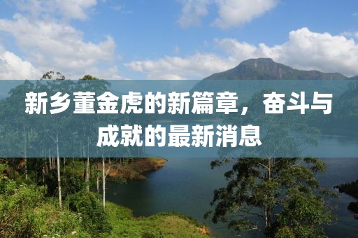 新乡董金虎的新篇章，奋斗与成就的最新消息