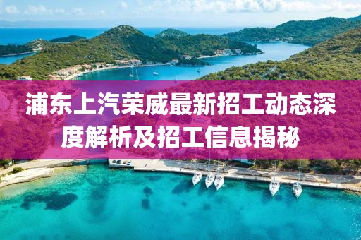 浦东上汽荣威最新招工动态深度解析及招工信息揭秘