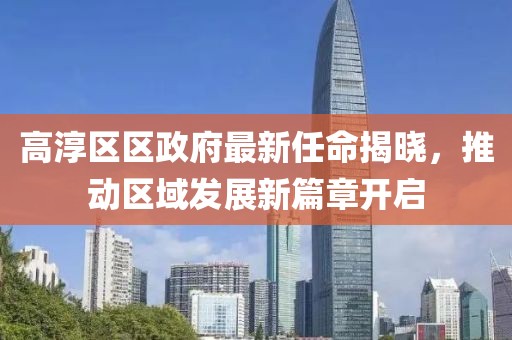 高淳区区政府最新任命揭晓，推动区域发展新篇章开启