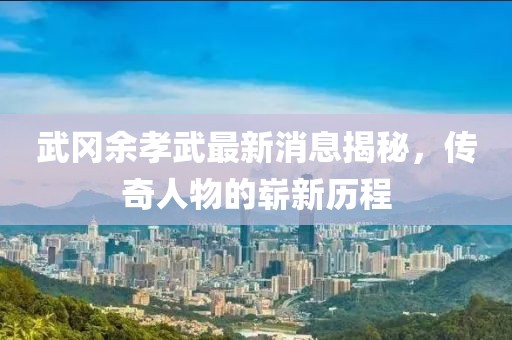 武冈余孝武最新消息揭秘，传奇人物的崭新历程