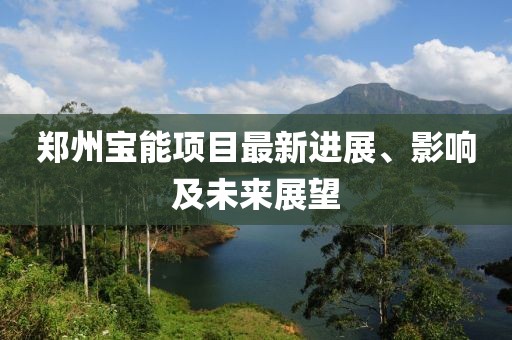郑州宝能项目最新进展、影响及未来展望
