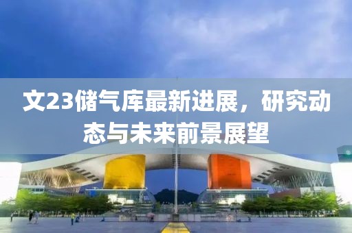 文23储气库最新进展，研究动态与未来前景展望