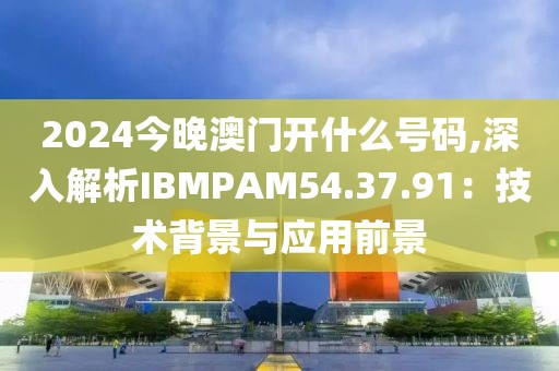 2024今晚澳门开什么号码,深入解析IBMPAM54.37.91：技术背景与应用前景