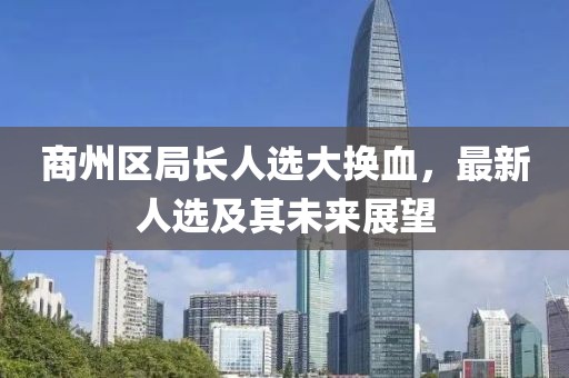 商州区局长人选大换血，最新人选及其未来展望