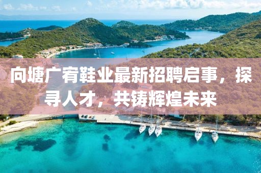 向塘广宥鞋业最新招聘启事，探寻人才，共铸辉煌未来