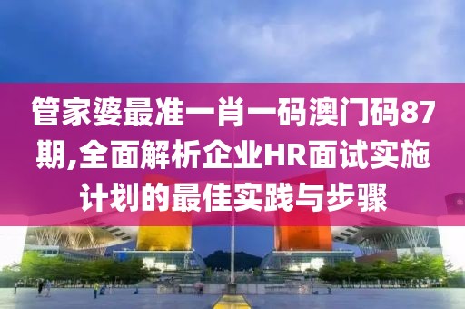 管家婆最准一肖一码澳门码87期,全面解析企业HR面试实施计划的最佳实践与步骤