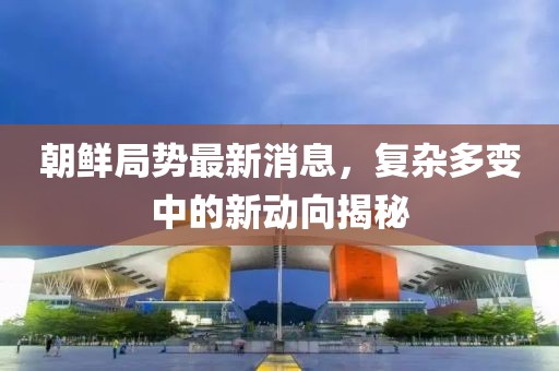 朝鲜局势最新消息，复杂多变中的新动向揭秘