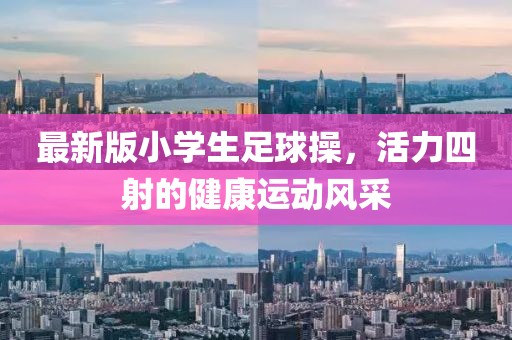 最新版小学生足球操，活力四射的健康运动风采