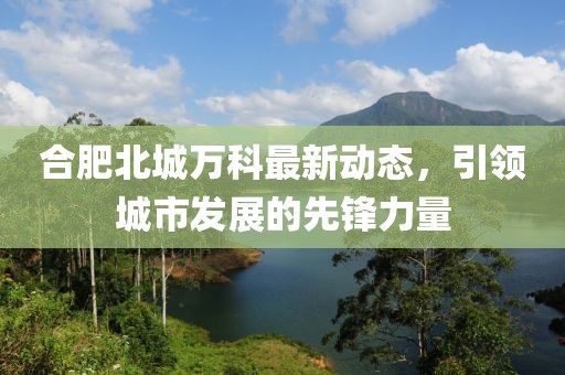 合肥北城万科最新动态，引领城市发展的先锋力量