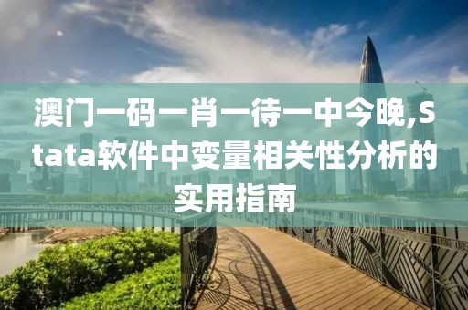 澳门一码一肖一待一中今晚,Stata软件中变量相关性分析的实用指南