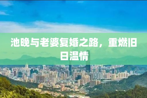 池晚与老婆复婚之路，重燃旧日温情
