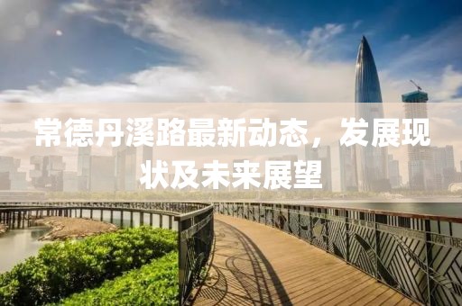 常德丹溪路最新动态，发展现状及未来展望