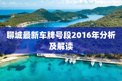 聊城最新车牌号段2016年分析及解读