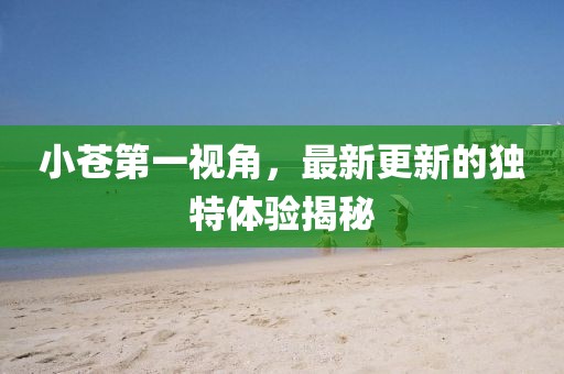 小苍第一视角，最新更新的独特体验揭秘