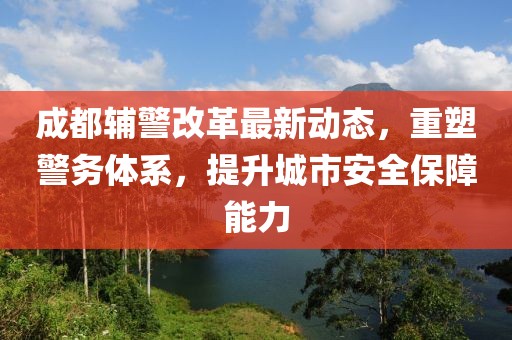 成都辅警改革最新动态，重塑警务体系，提升城市安全保障能力