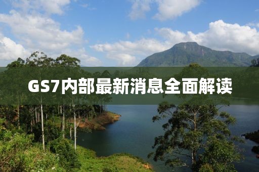 GS7内部最新消息全面解读