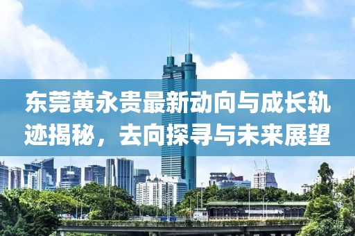 东莞黄永贵最新动向与成长轨迹揭秘，去向探寻与未来展望