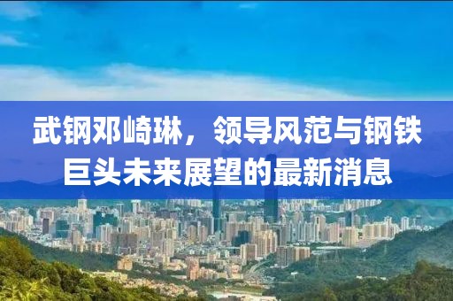 武钢邓崎琳，领导风范与钢铁巨头未来展望的最新消息