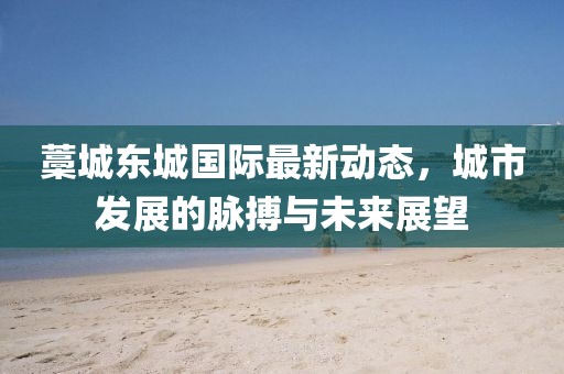 藁城东城国际最新动态，城市发展的脉搏与未来展望