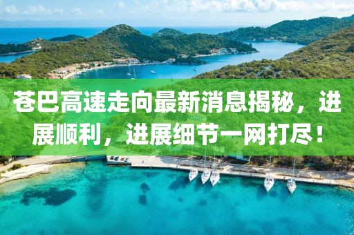 苍巴高速走向最新消息揭秘，进展顺利，进展细节一网打尽！