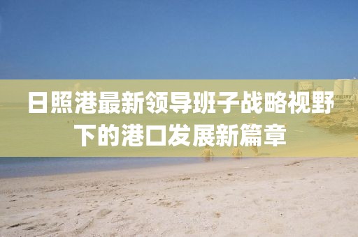 日照港最新领导班子战略视野下的港口发展新篇章