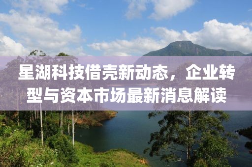 星湖科技借壳新动态，企业转型与资本市场最新消息解读