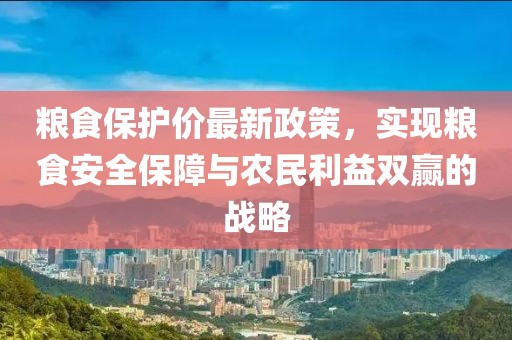 粮食保护价最新政策，实现粮食安全保障与农民利益双赢的战略