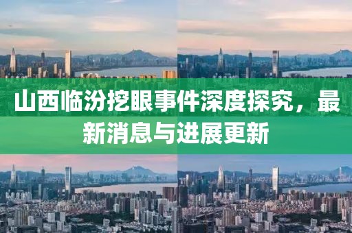 山西临汾挖眼事件深度探究，最新消息与进展更新