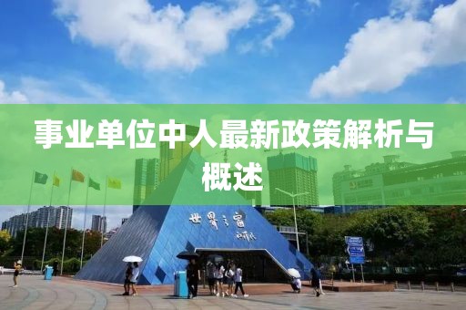 事业单位中人最新政策解析与概述