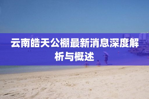 云南皓天公棚最新消息深度解析与概述