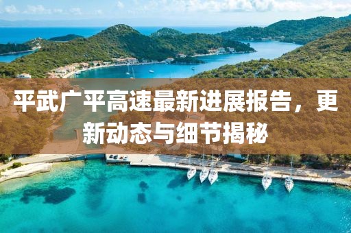 平武广平高速最新进展报告，更新动态与细节揭秘