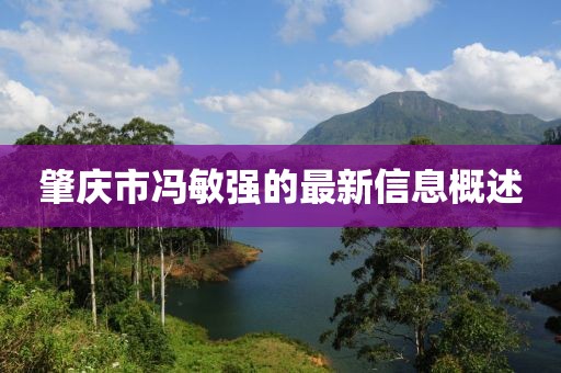 肇庆市冯敏强的最新信息概述