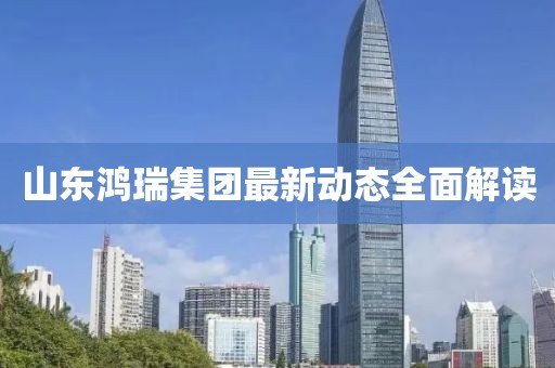 山东鸿瑞集团最新动态全面解读