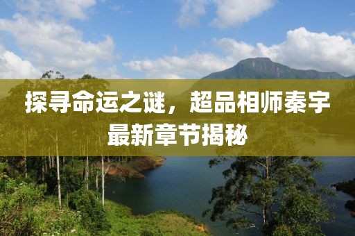 探寻命运之谜，超品相师秦宇最新章节揭秘