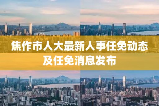 焦作市人大最新人事任免动态及任免消息发布