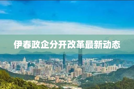 伊春政企分开改革最新动态