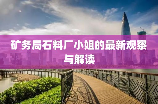 矿务局石料厂小姐的最新观察与解读