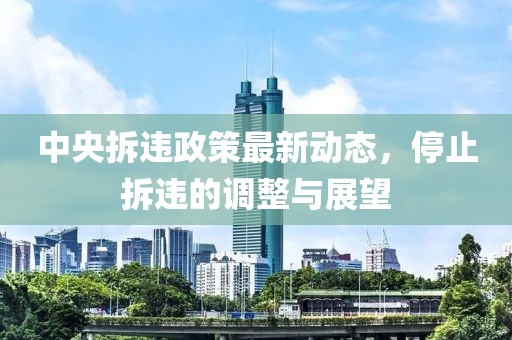 中央拆违政策最新动态，停止拆违的调整与展望