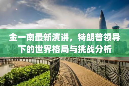 金一南最新演讲，特朗普领导下的世界格局与挑战分析
