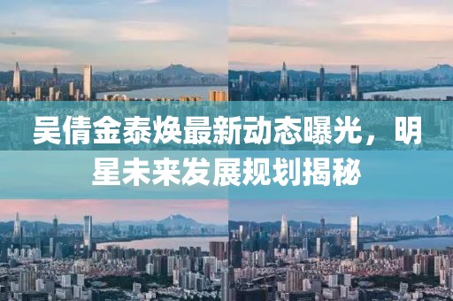 吴倩金泰焕最新动态曝光，明星未来发展规划揭秘
