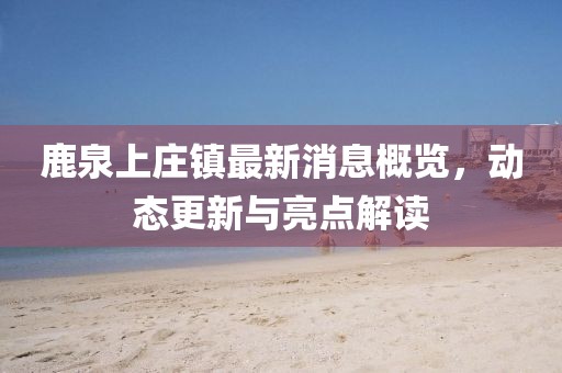 鹿泉上庄镇最新消息概览，动态更新与亮点解读