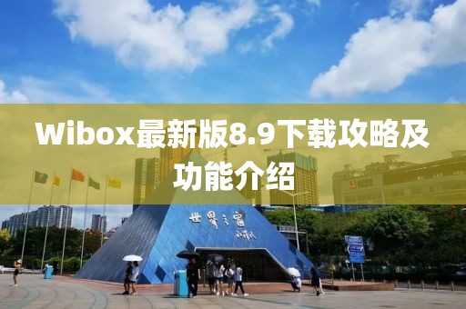 Wibox最新版8.9下载攻略及功能介绍