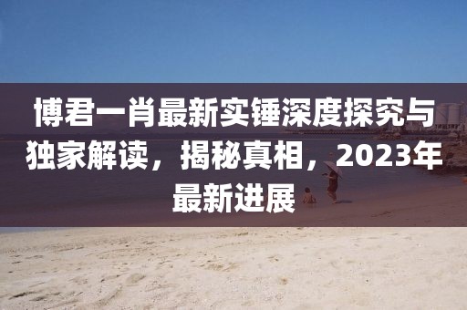 博君一肖最新实锤深度探究与独家解读，揭秘真相，2023年最新进展