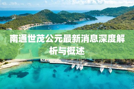 南通世茂公元最新消息深度解析与概述